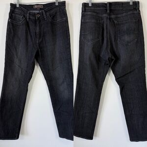 34 Heritage Black Dark Wash Charisma Comfort Rise Classic Fit Jeans Size 34 X 32